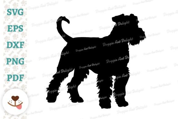 Airedale Terrier Dog Silhouette – Embroidery Review