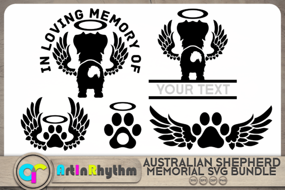 Australian Shepherd Pet Dog Memorial SVG Review