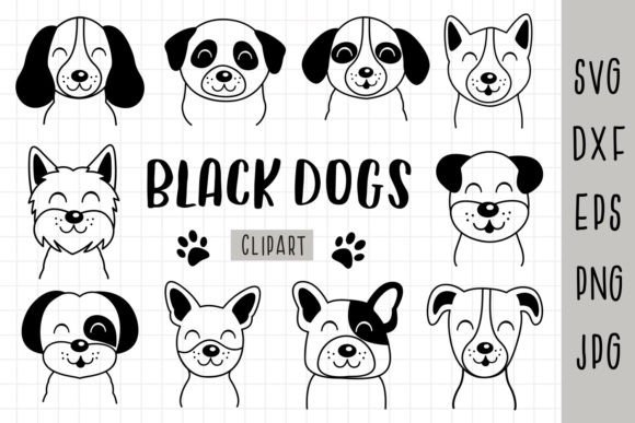 Cute Dogs Clipart, Dog Face Svg – Designer's Embroidery Review