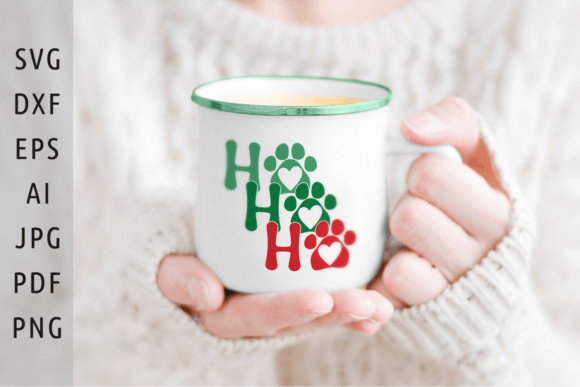 Ho Ho Ho Svg Christmas Dog Paws Svg Png Review