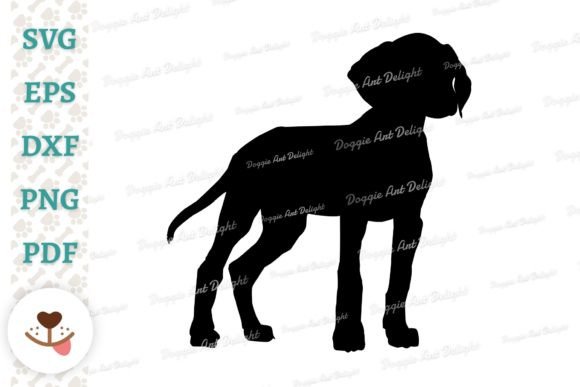 Pointer Puppy Dog Silhouette SVG PNG Review